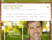 Tablet Screenshot of digitaldentalgroup.com